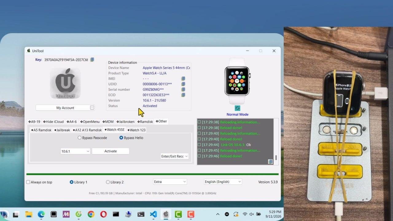 iWatchRamdisk Bypass Hello S4 (Cellular and Wi-Fi)